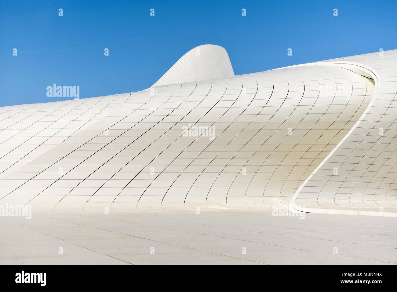 Zaha Hadid architecture. Heydar Aliyev Culture Center in Baku, Azerbaijan. Stock Photo