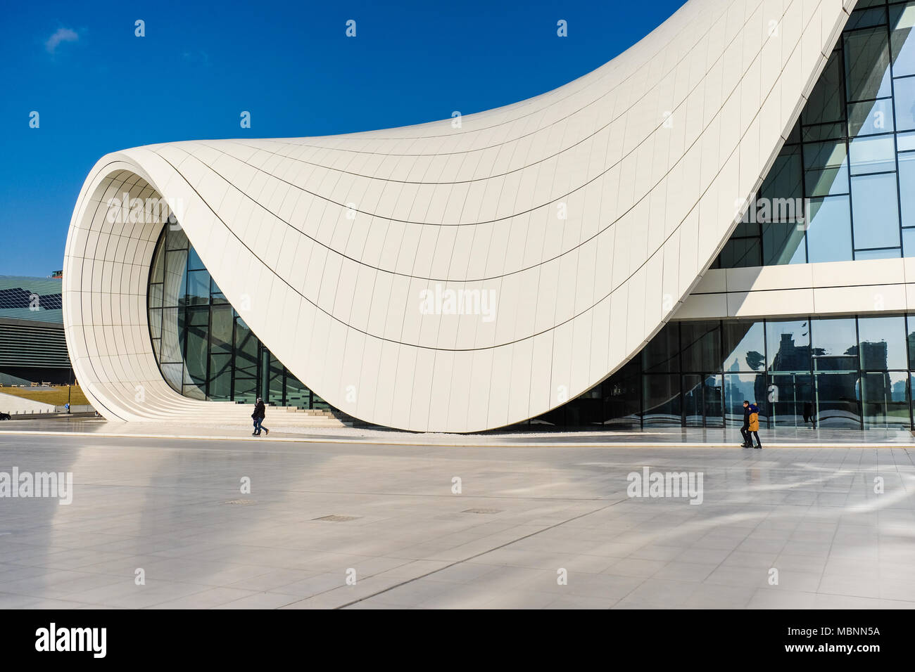 Zaha Hadid architecture. Heydar Aliyev Culture Center in Baku, Azerbaijan. Stock Photo