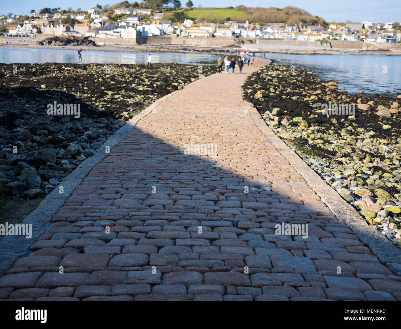 Saint Michael Ramp The pathway to St Michaels Mount Stock Photo - Alamy