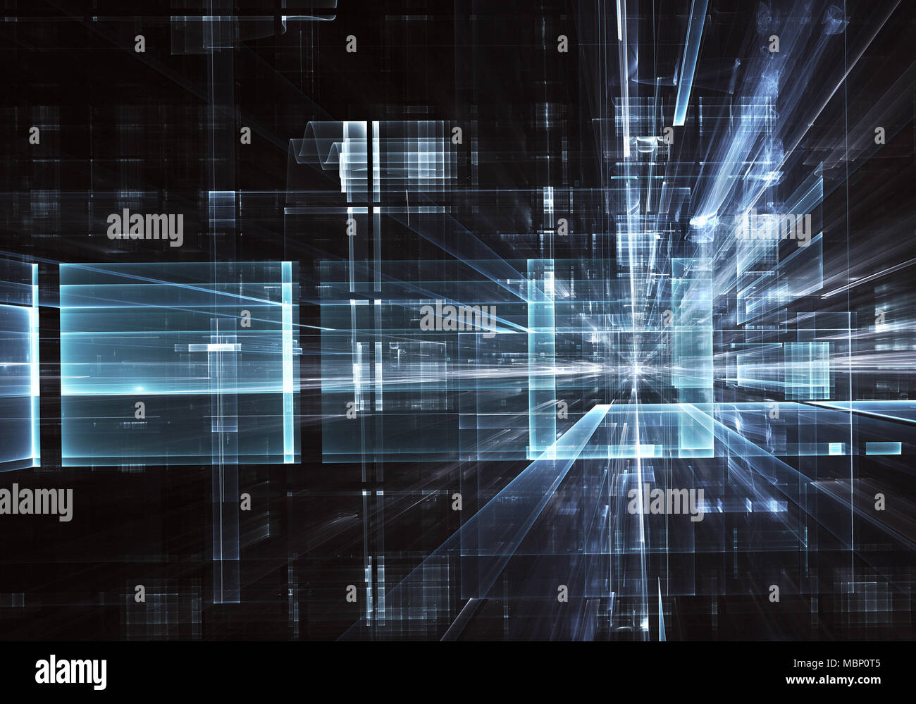 High Tech Effect Abstract future technology background - computer-generated image ...