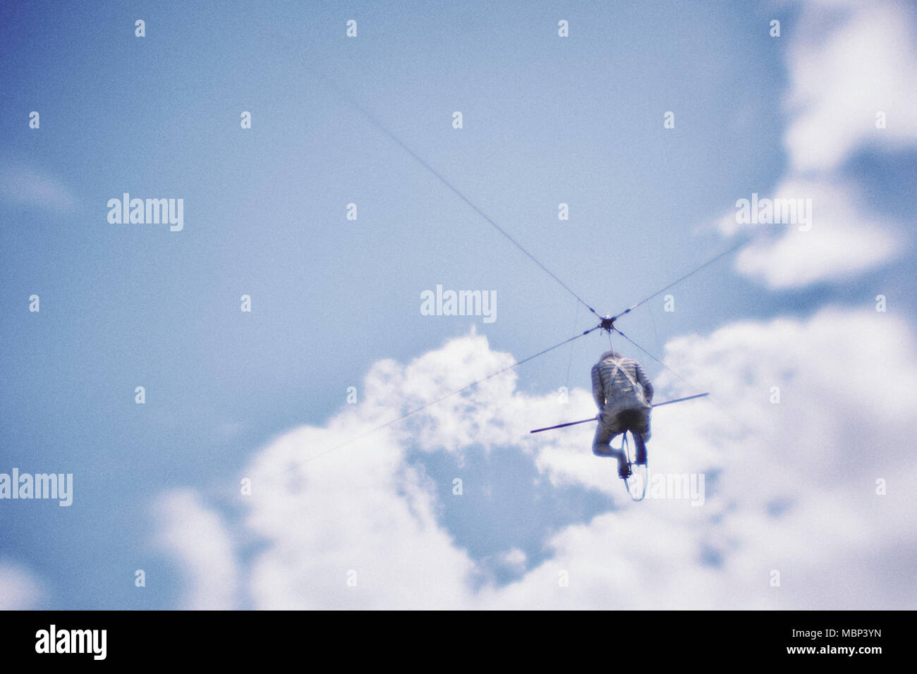 Unicycle sculpture at South Back Brisbane, Queensland, Australia Stock