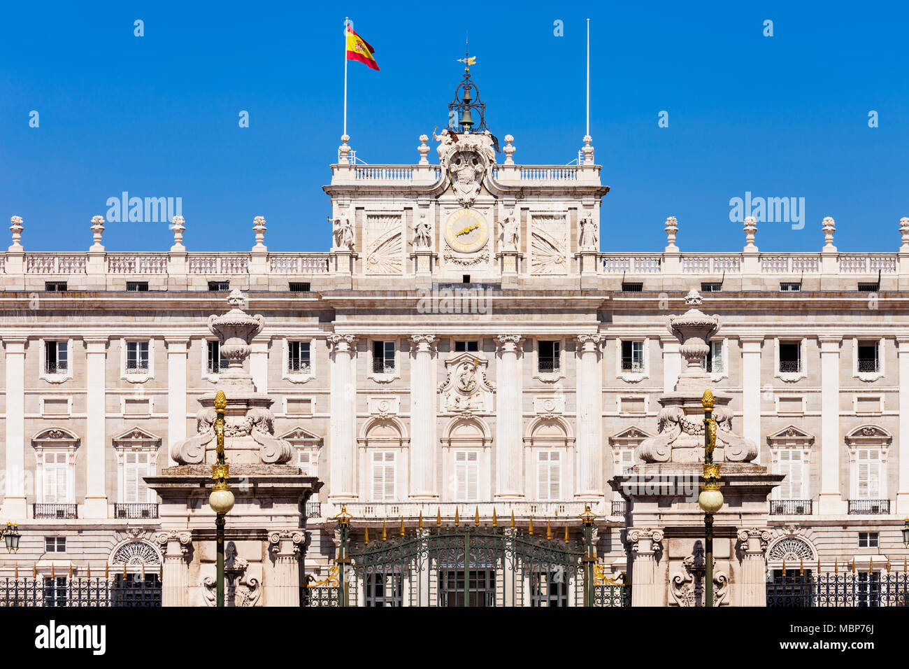The Royal Palace of Madrid or Palacio Real de Madrid is the official