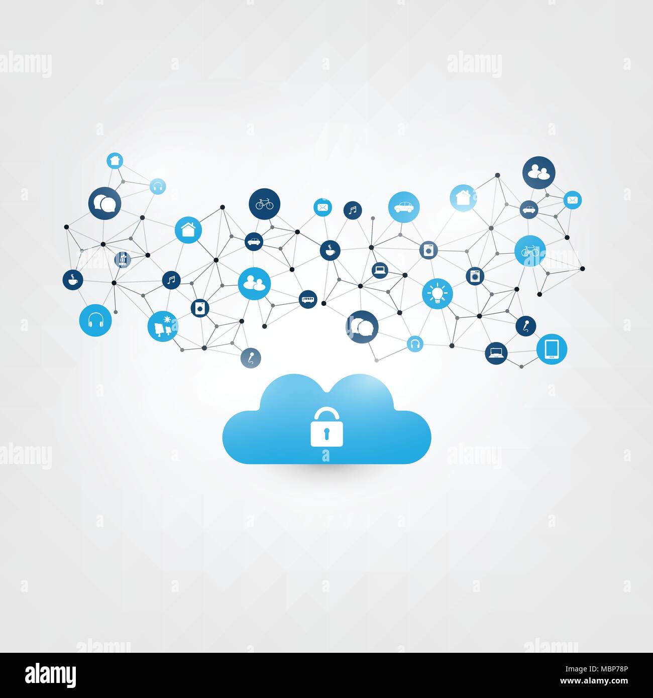 Cloud Computing and Smart City Design Concept - Digital Network ...