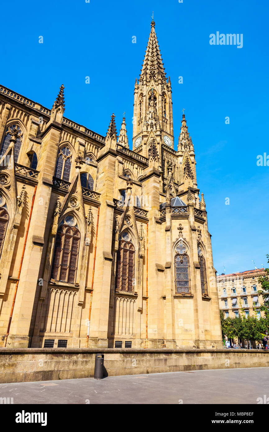 The Cathedral of the Good Shepherd located in the San Sebastian Donostia city, Basque Country in The Cathedral of the Good Shepherd located in the San Sebastian Donostia city, Basque Country in