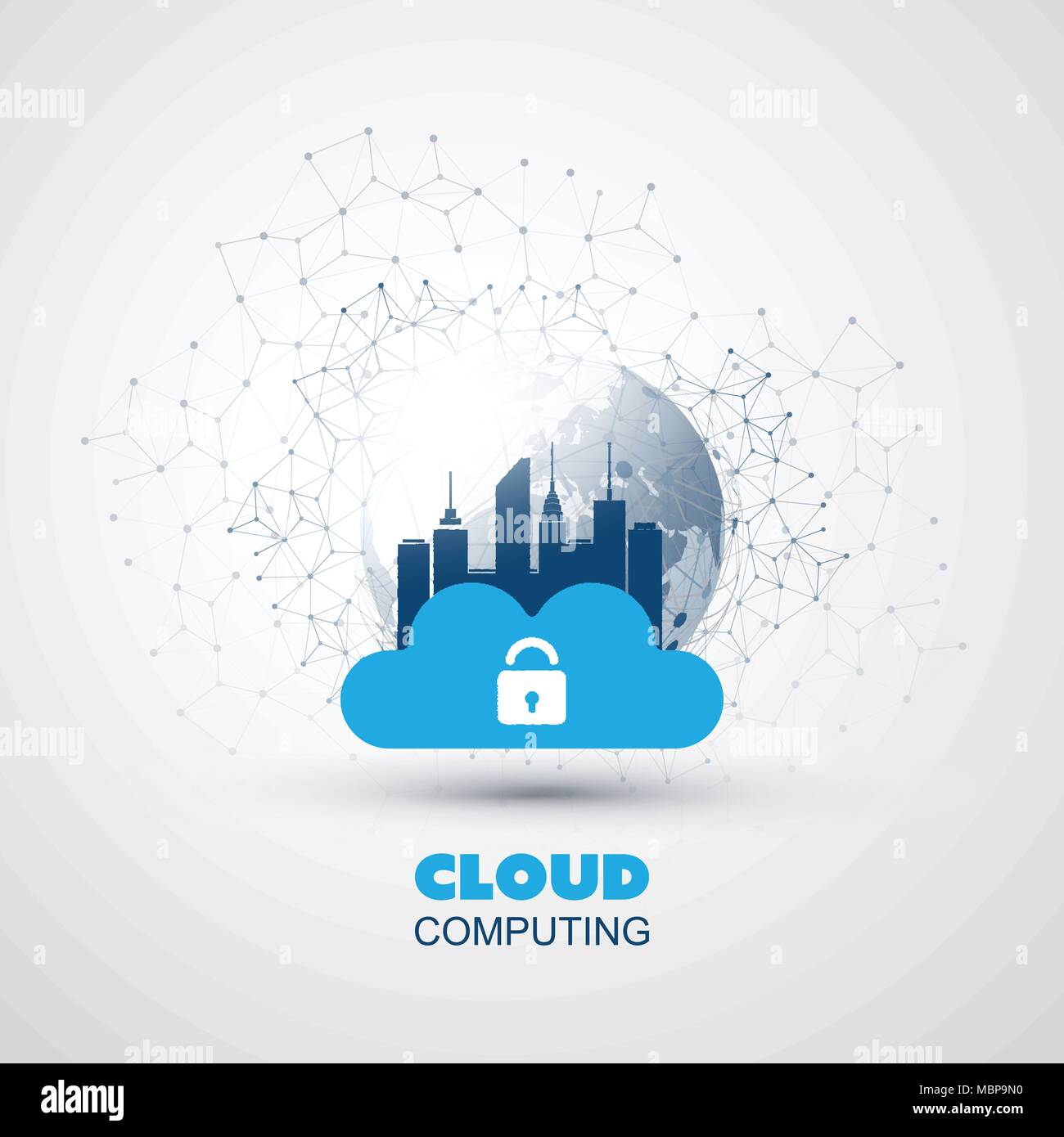 Cloud Computing and Smart City Design Concept - Global Digital Network ...
