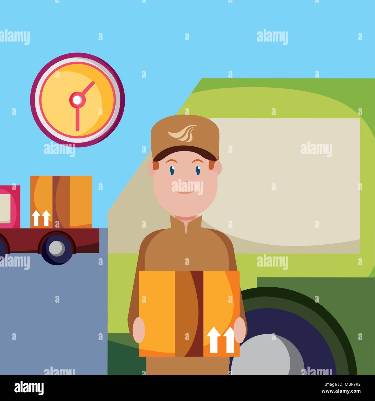 Express delivery cartoon Stock Vector Image & Art - Alamy