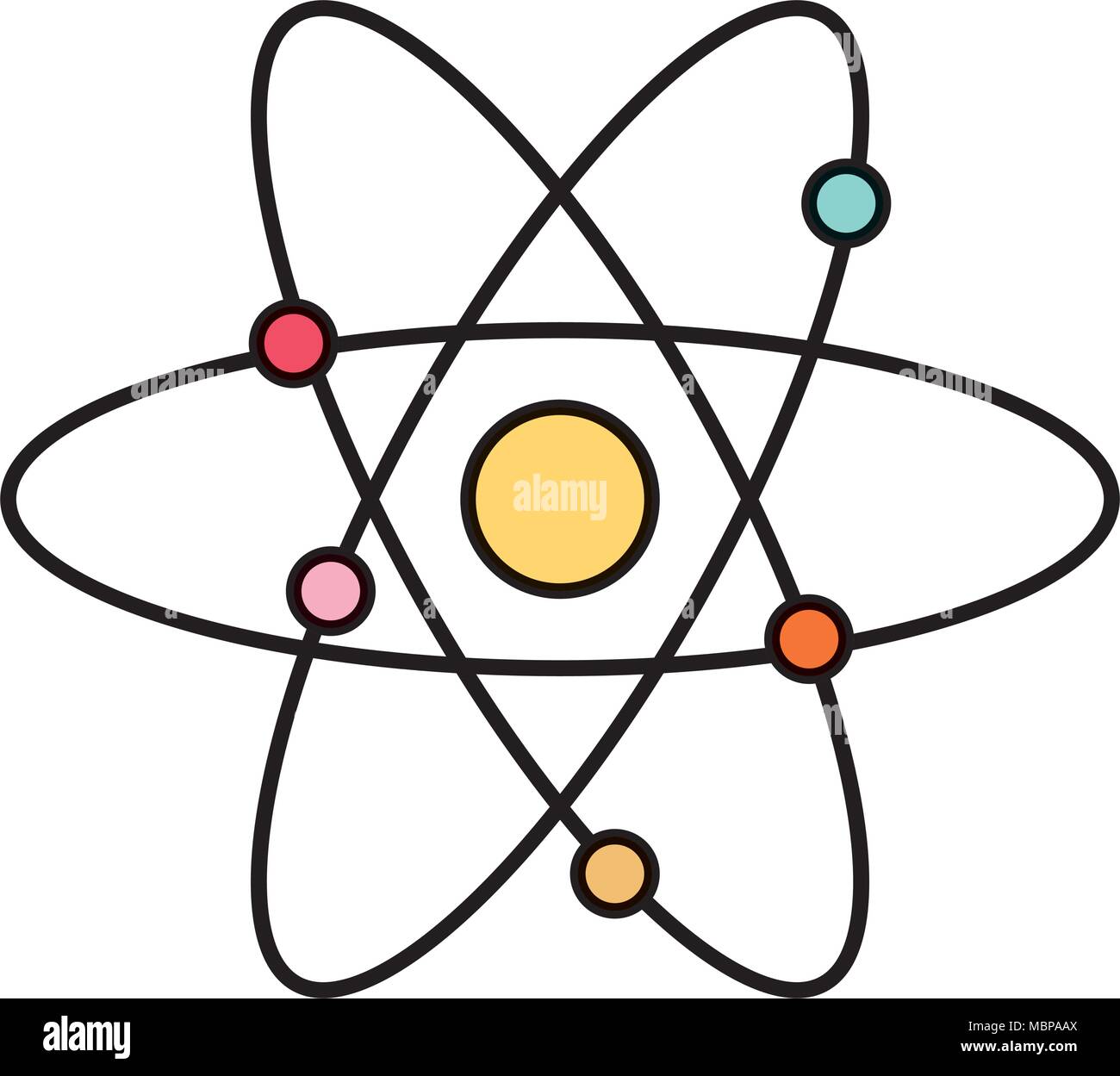 color physics science orbit atom education Stock Vector Image & Art - Alamy