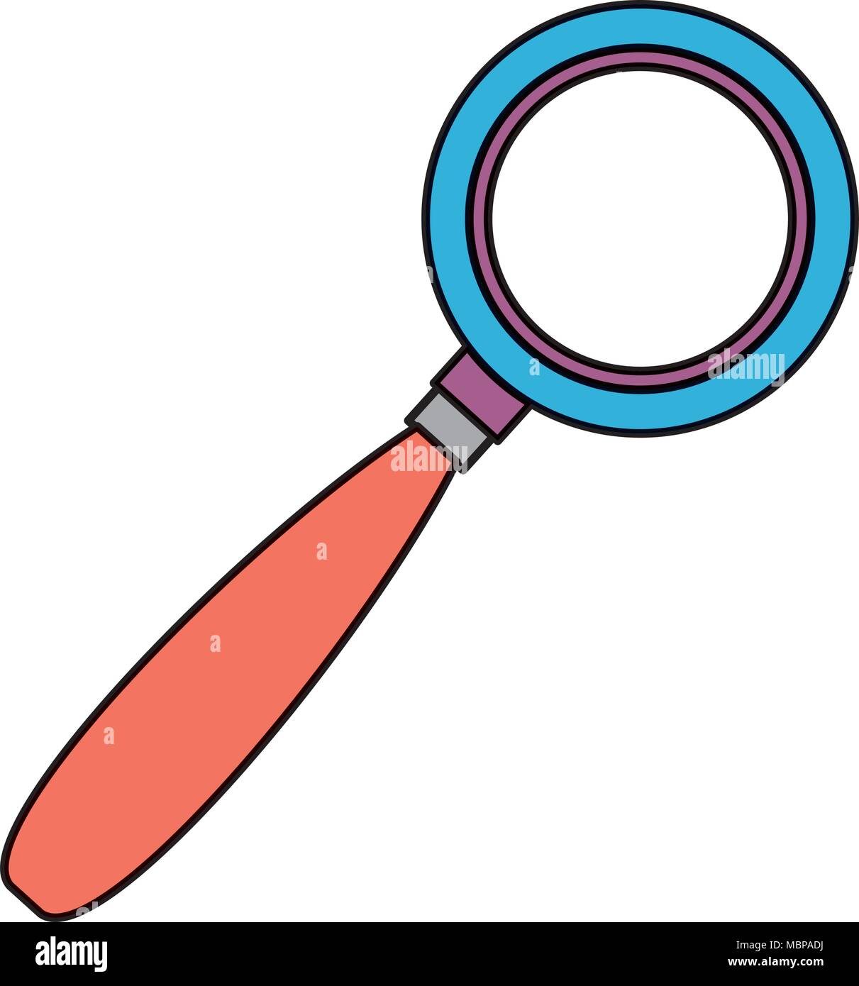 color optical magnifying glass tool design Stock Vector Image & Art - Alamy