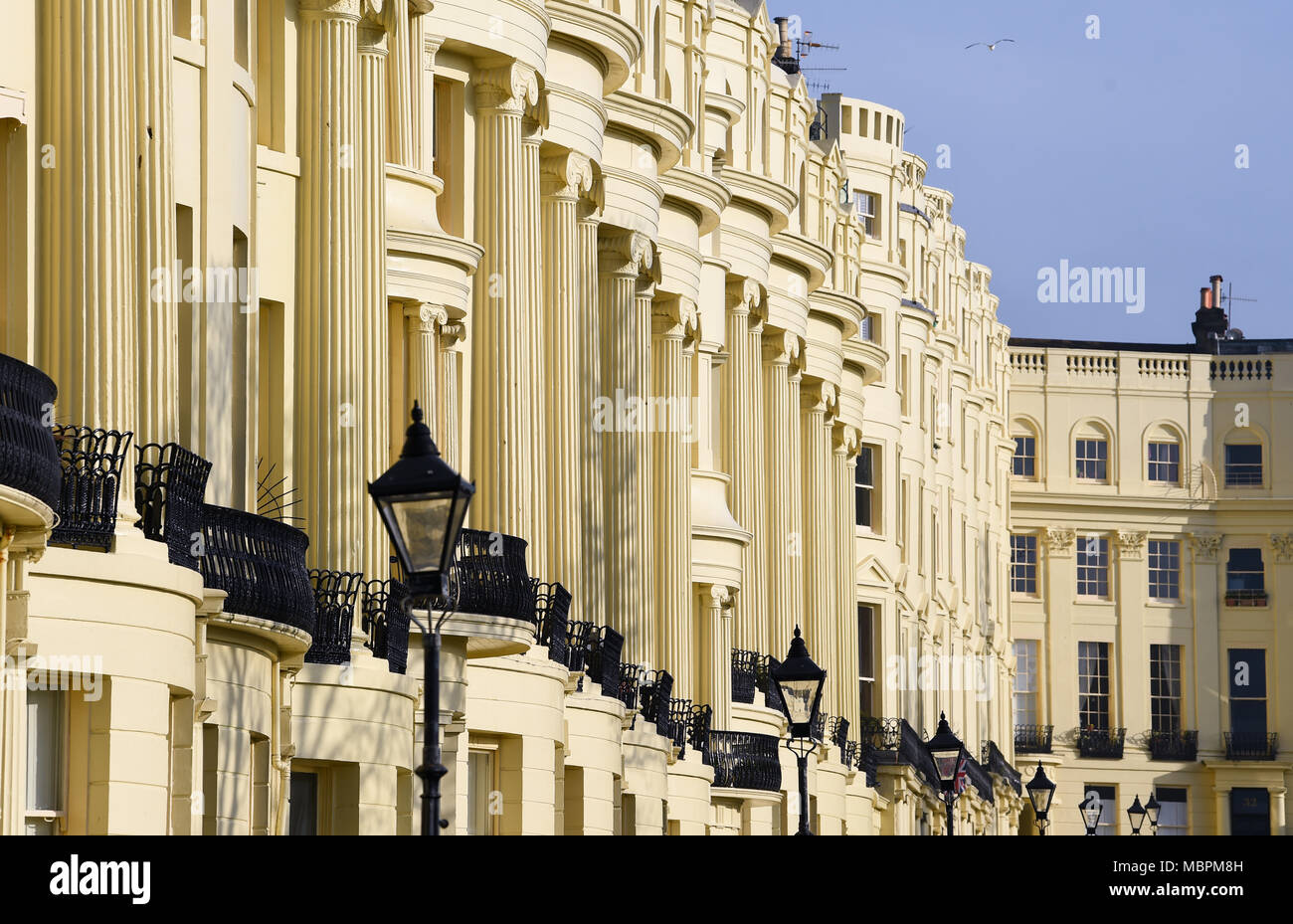 Brunswick Square  in Hove in the city of Brighton and Hove UK best known for the Regency architecture of the Brunswick estate Stock Photo