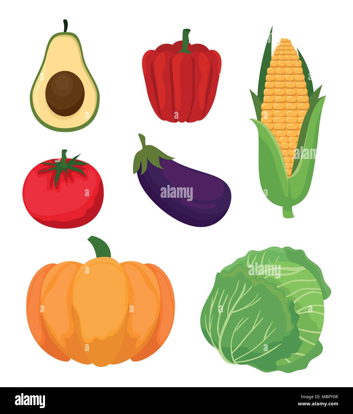 fresh vegetables organic and healthy food Stock Vector Image & Art - Alamy
