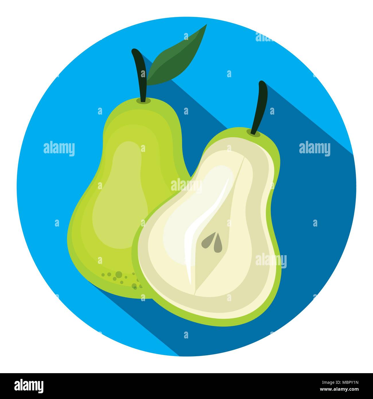 fresh pear healthy fruit Stock Vector Image & Art - Alamy