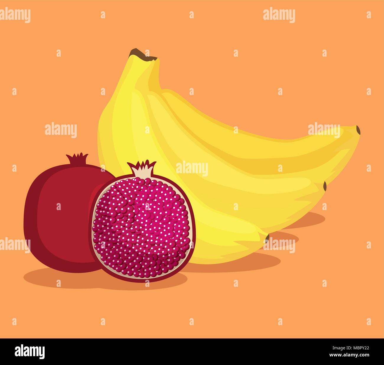 delicious fruits healthy food Stock Vector Image & Art - Alamy