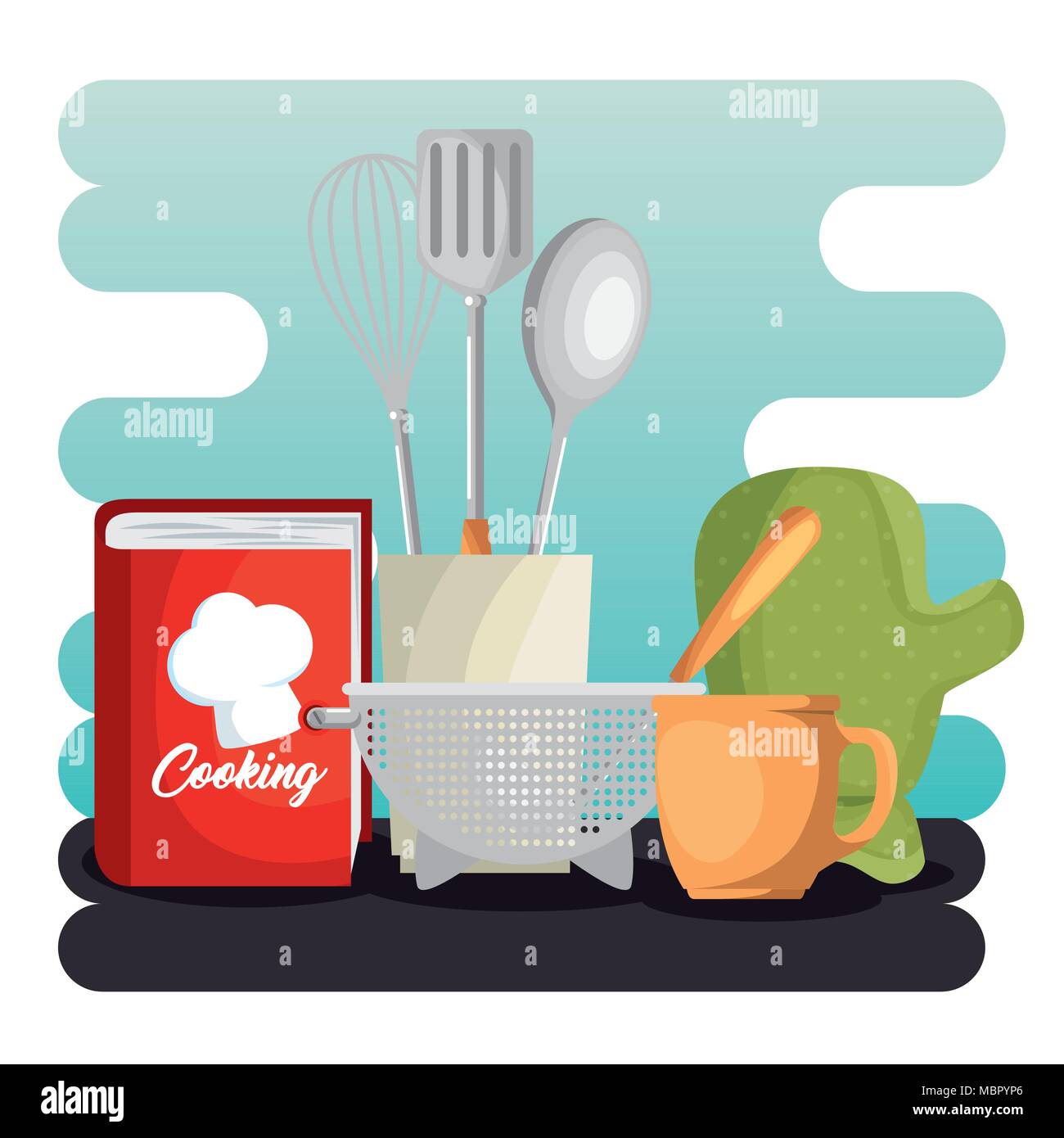 kitchen set utensils icons Stock Vector Image & Art - Alamy