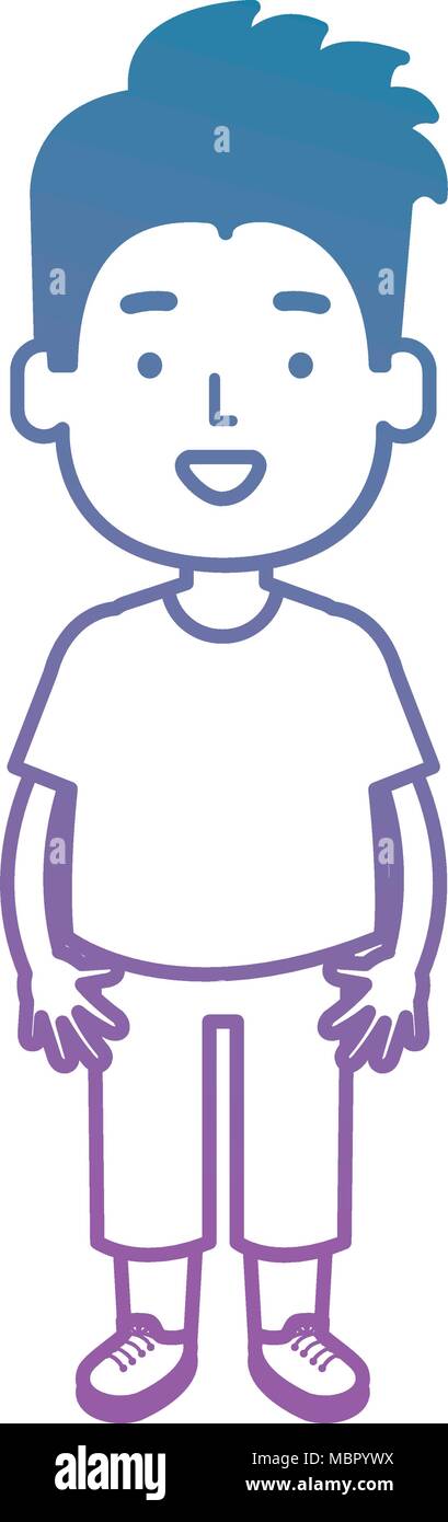 happy little boy character Stock Vector Image & Art - Alamy