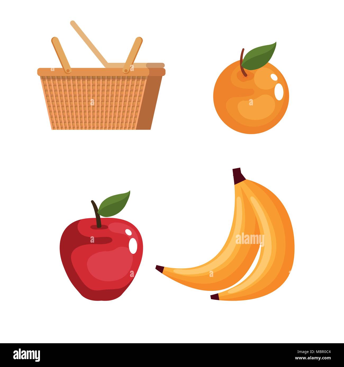 picnic basket with food Stock Vector Image & Art Alamy