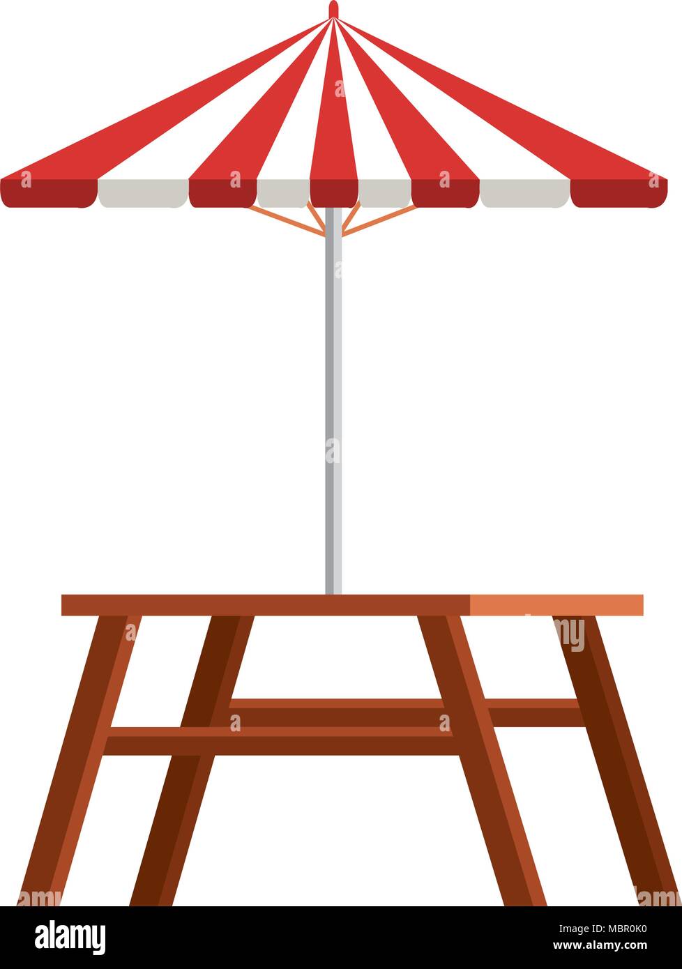 picnic table with umbrella Stock Vector Image & Art Alamy