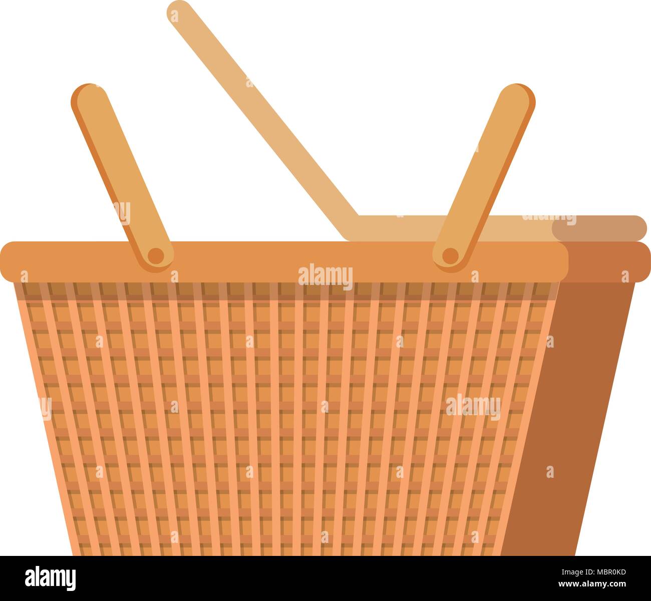 picnic basket empty isolated icon Stock Vector Image & Art - Alamy