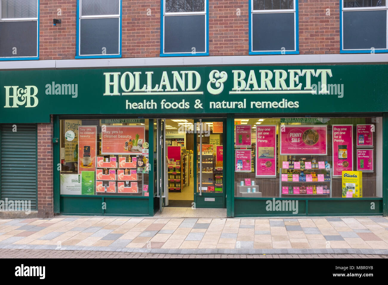 Holland & Barrett health food store in Congleton Cheshire UK Stock Photo