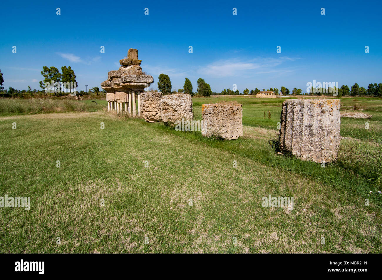 MKetaponto archaeological area in Basilicata Italy Stock Photo