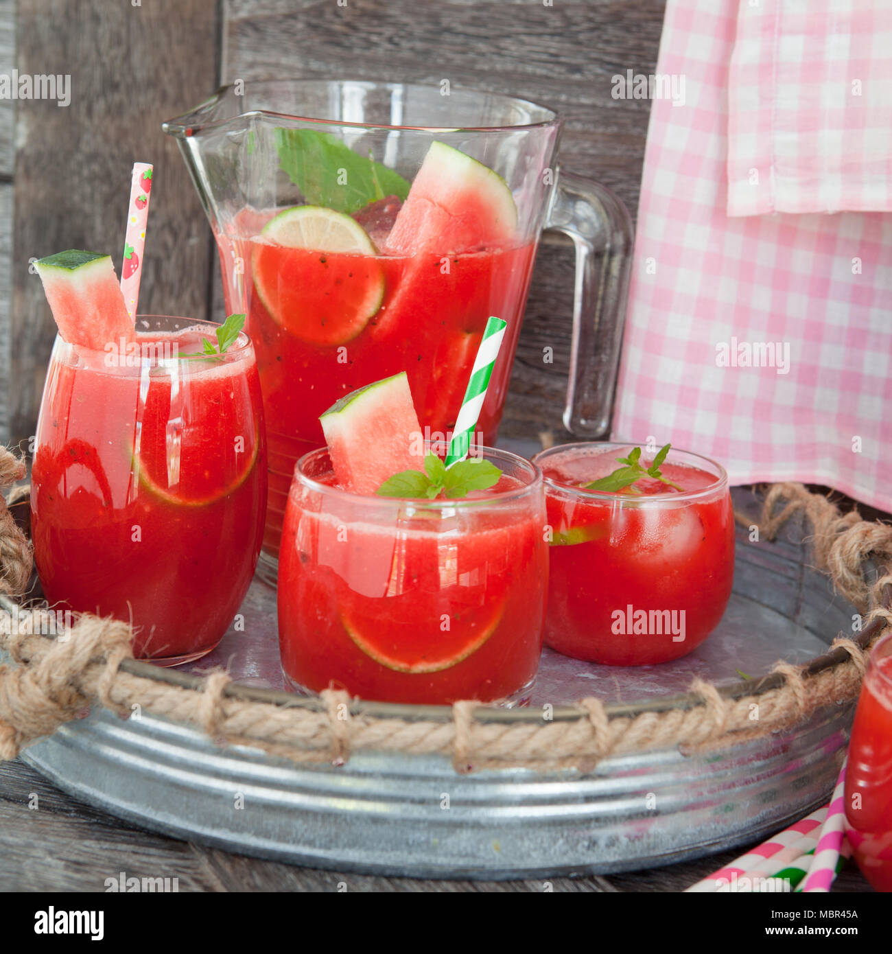 Cocktail water melon hires stock photography and images Alamy