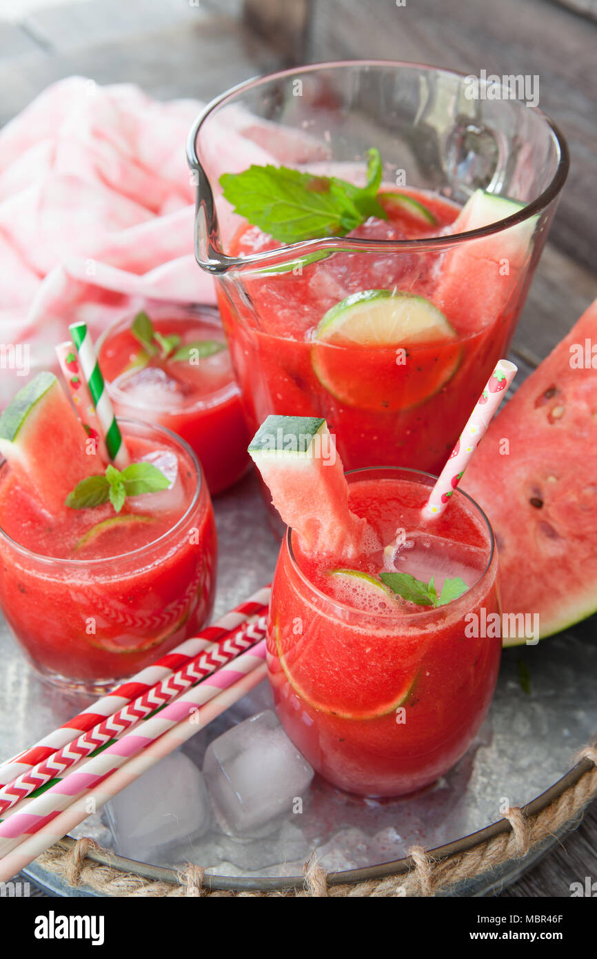Cocktail water melon hires stock photography and images Alamy