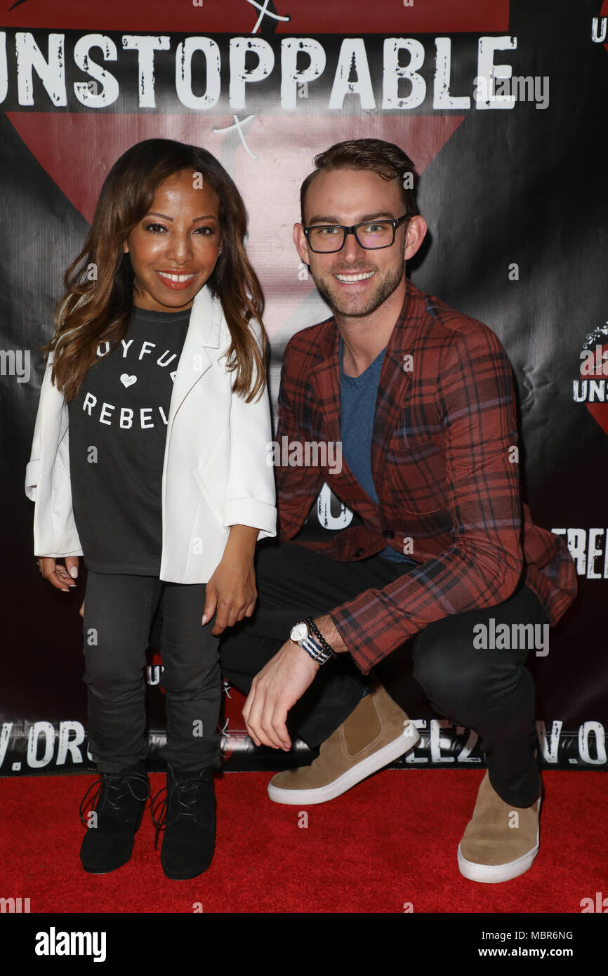 'Unstoppable' Fundraiser Event for Free2Luv, held at the Regent Theater DTLA in Los Angeles, California.  Featuring: Ali Chapman, Dustin James Where: Los Angeles, California, United States When: 10 Mar 2018 Credit: Sheri Determan/WENN.com Stock Photo