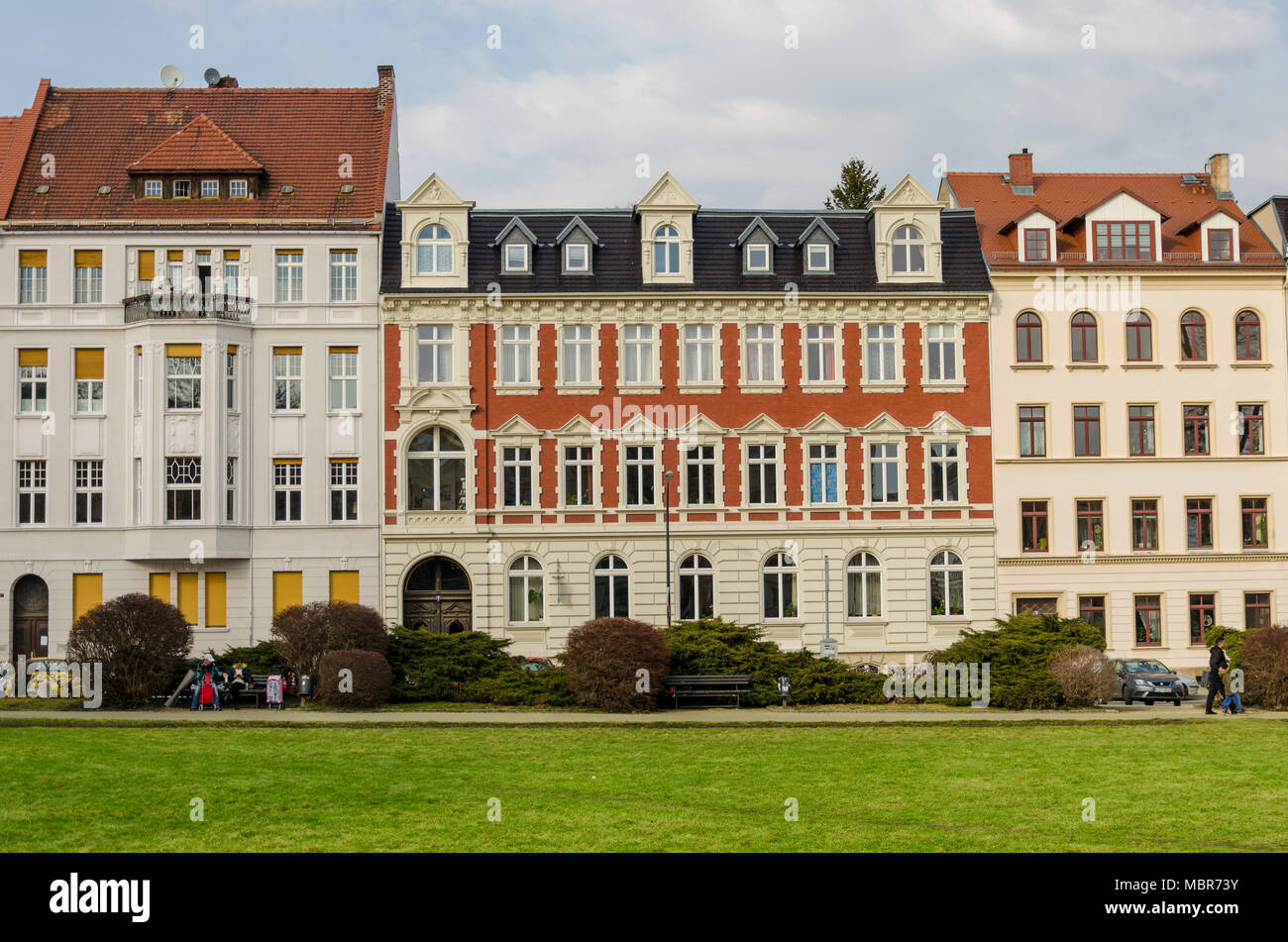 görlitz house line Stock Photo