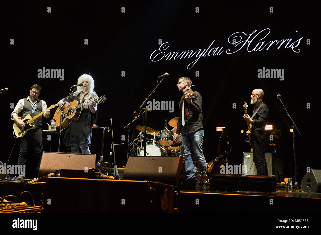 Emmylou Harris performing at 'C2C - Country to Country' at the O2 Arena in London.  Featuring: Emmylou Harris Where: London, United Kingdom When: 11 Mar 2018 Credit: Simon Reed/WENN.com Stock Photo