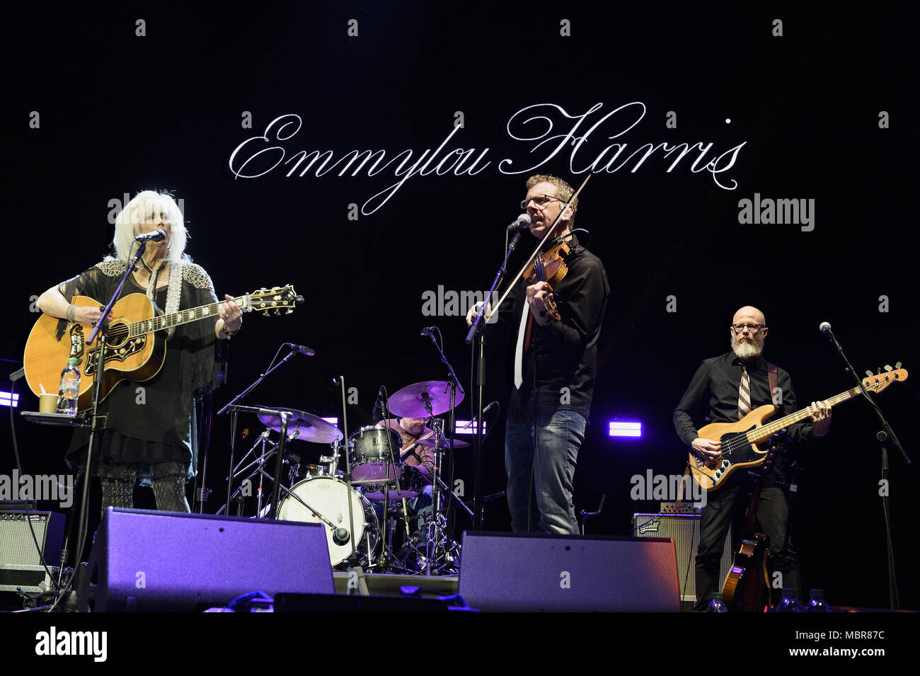 Emmylou Harris performing at 'C2C - Country to Country' at the O2 Arena in London.  Featuring: Emmylou Harris Where: London, United Kingdom When: 11 Mar 2018 Credit: Simon Reed/WENN.com Stock Photo