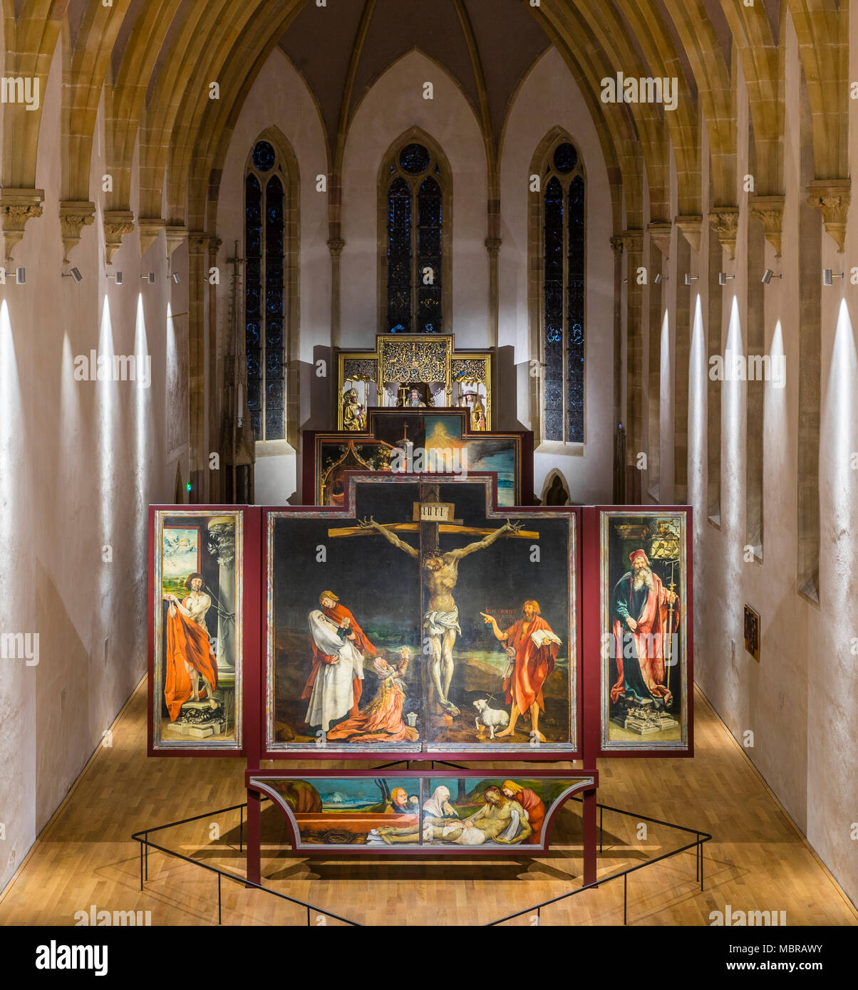 Isenheim Altar by Matthias Grünewald, Museum Unterlinden, Musée Unterlinden, Colmar, Alsace, France Stock Photo