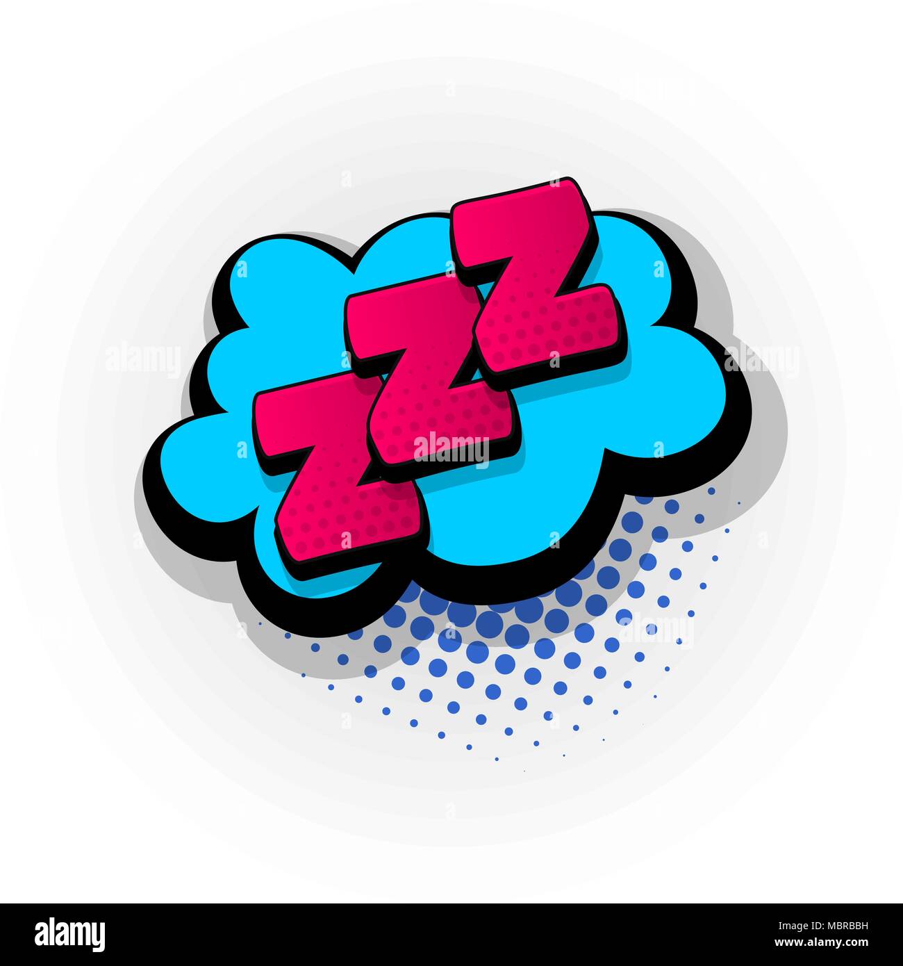 zzz sleep dream comic book text pop art Stock Vector Image & Art Alamy