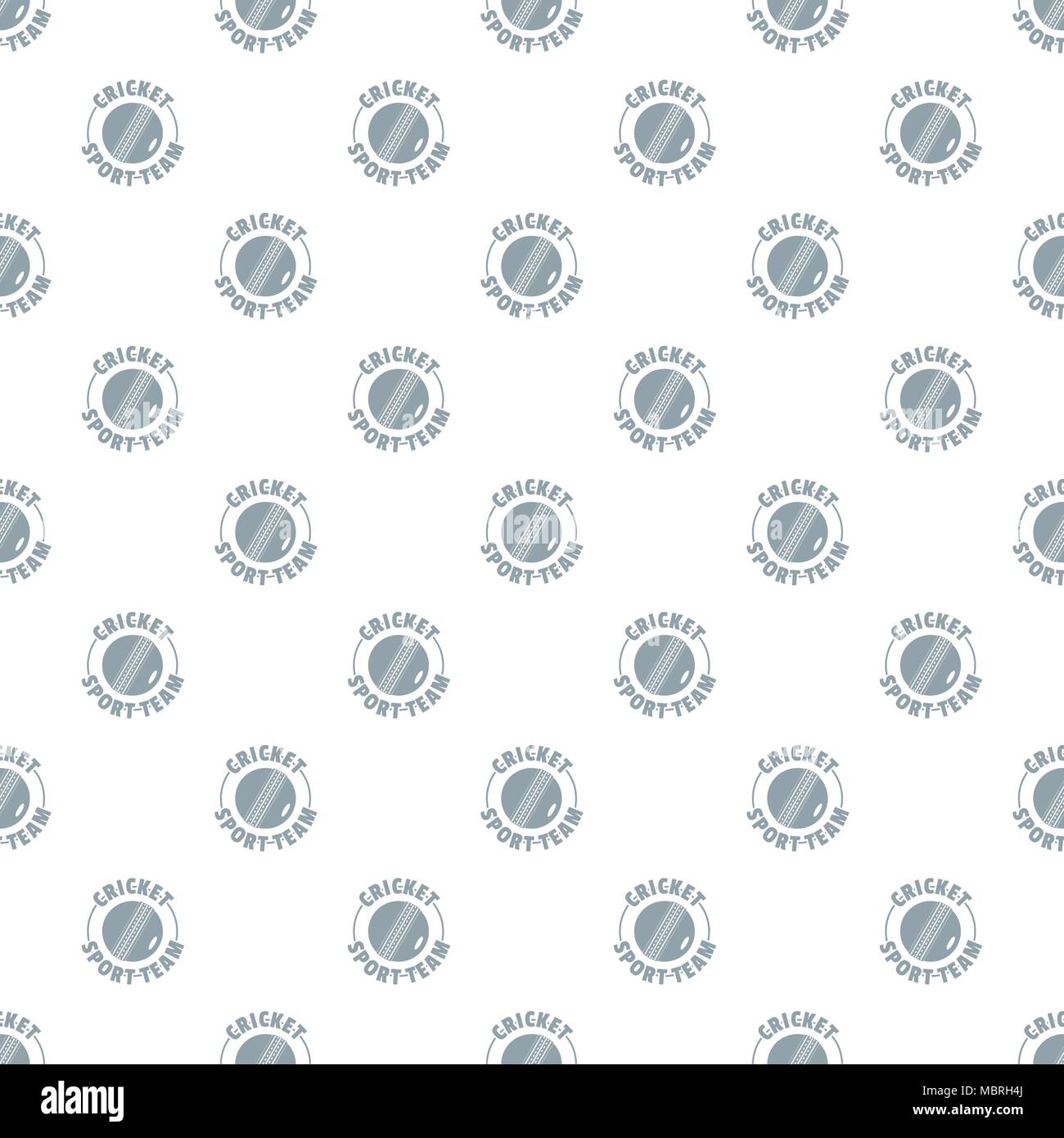 Cricket sport pattern vector seamless Stock Vector