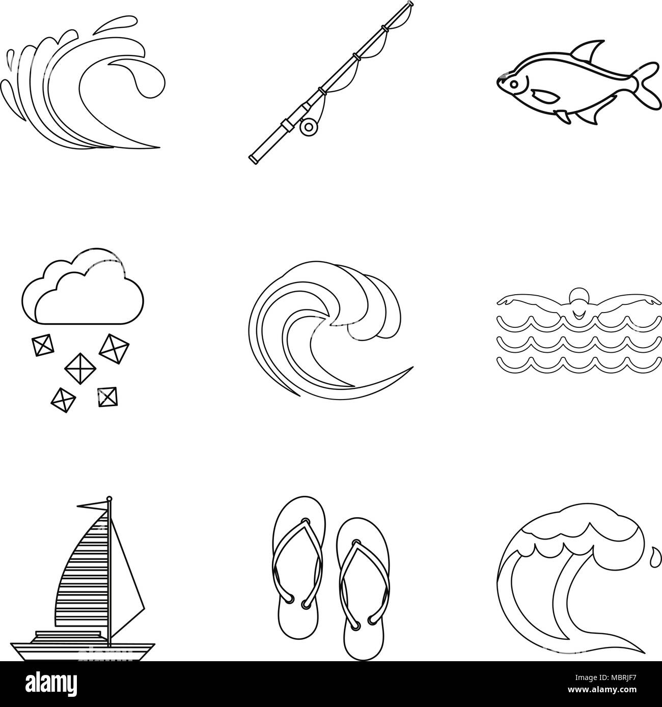 Natural waterbody Stock Vector Images - Alamy