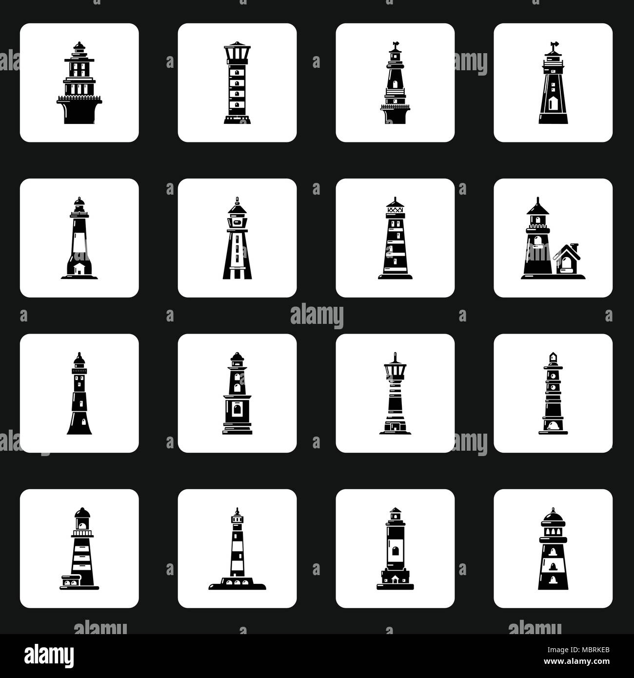 Leading light tower Stock Vector Images - Alamy