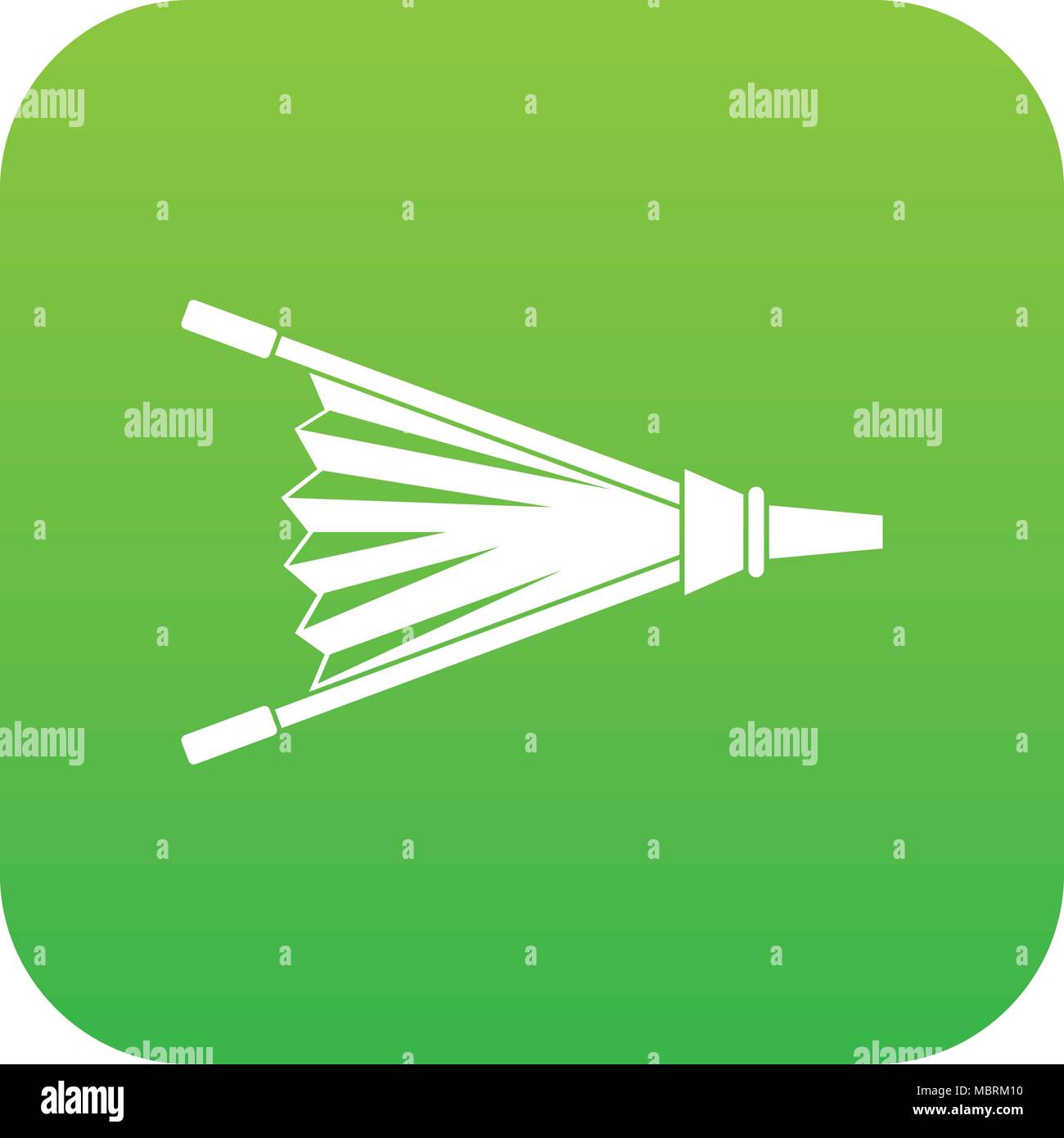 Fire bellows icon digital green Stock Vector