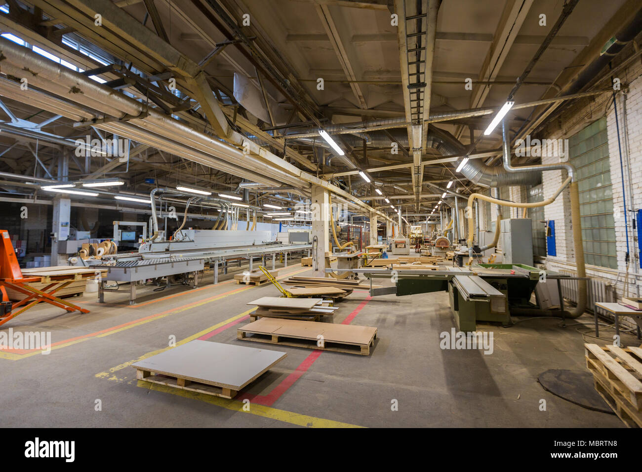 woodworking factory Stock Photo Alamy