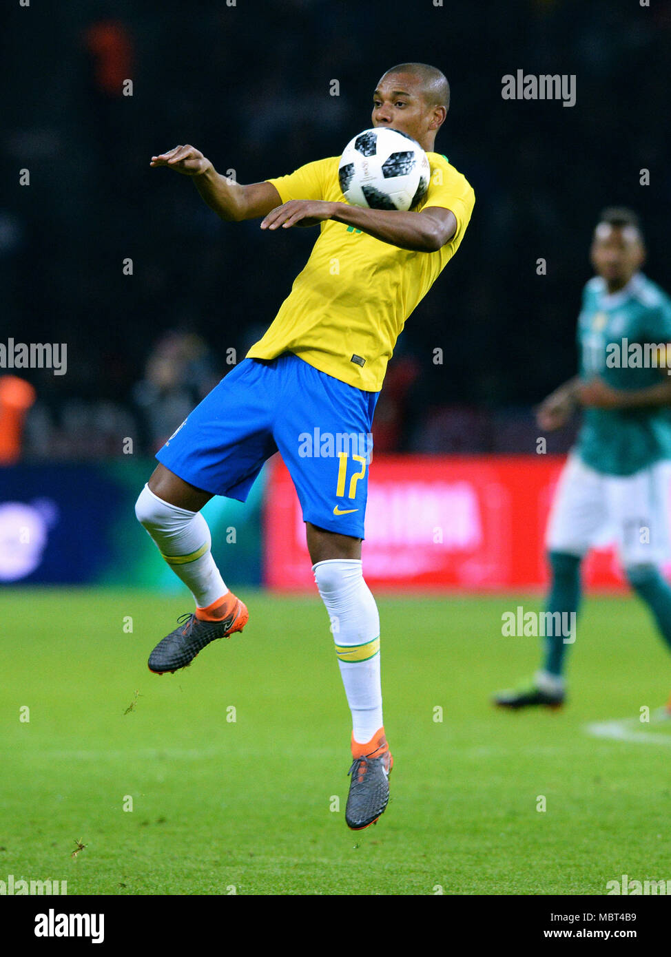 Friendly match between Germany and Brazil, Olympic Stadium Berlin: Fernandinho (BRA) Stock Photo