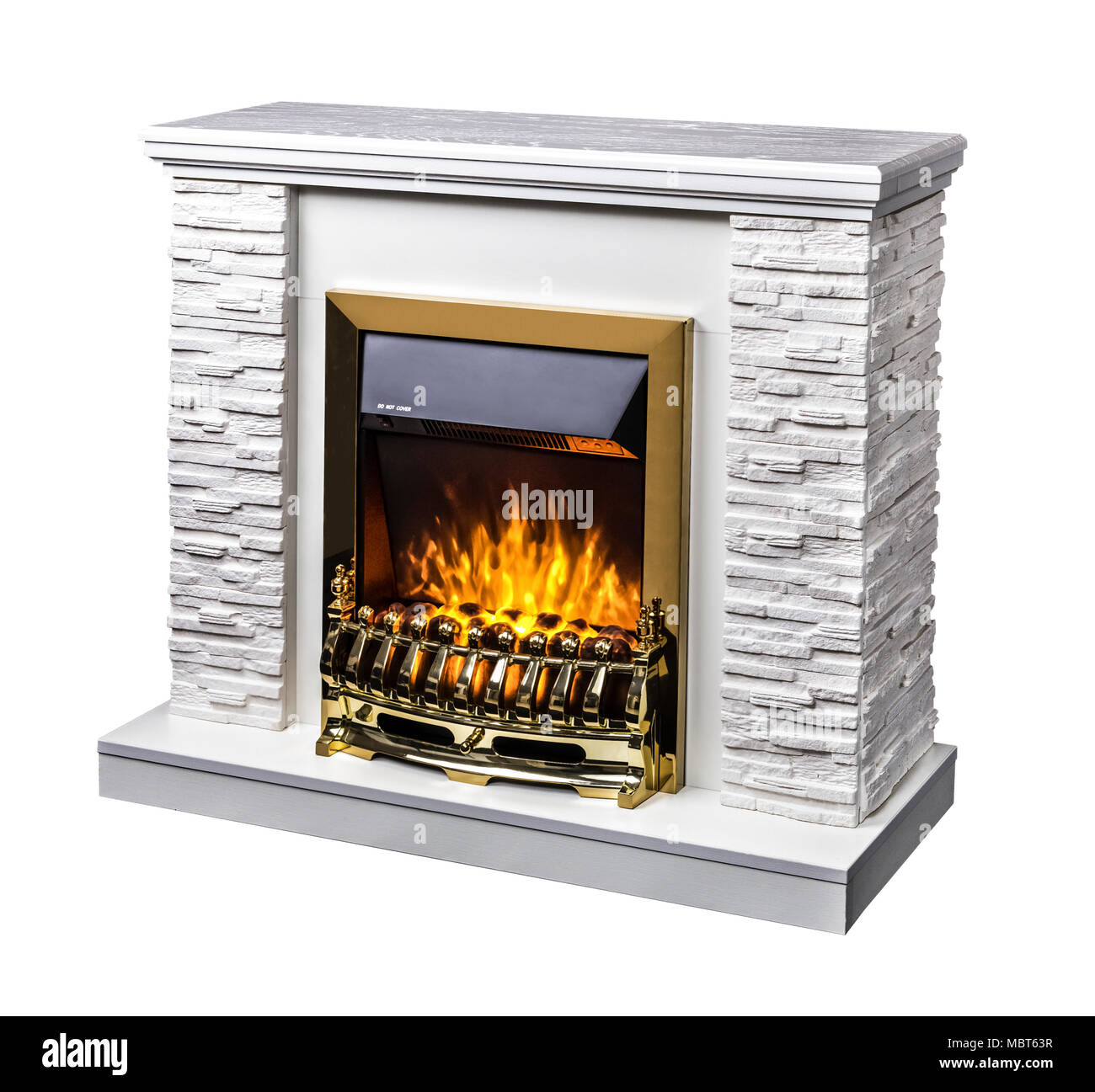 Modern Decorative Electric Fireplace With A Beautiful Burning