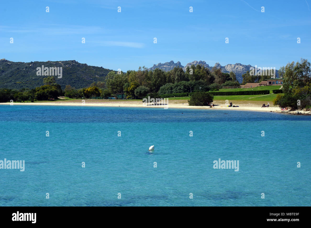Palau, Sardinia. Porto Mannu beach in spring Stock Photo