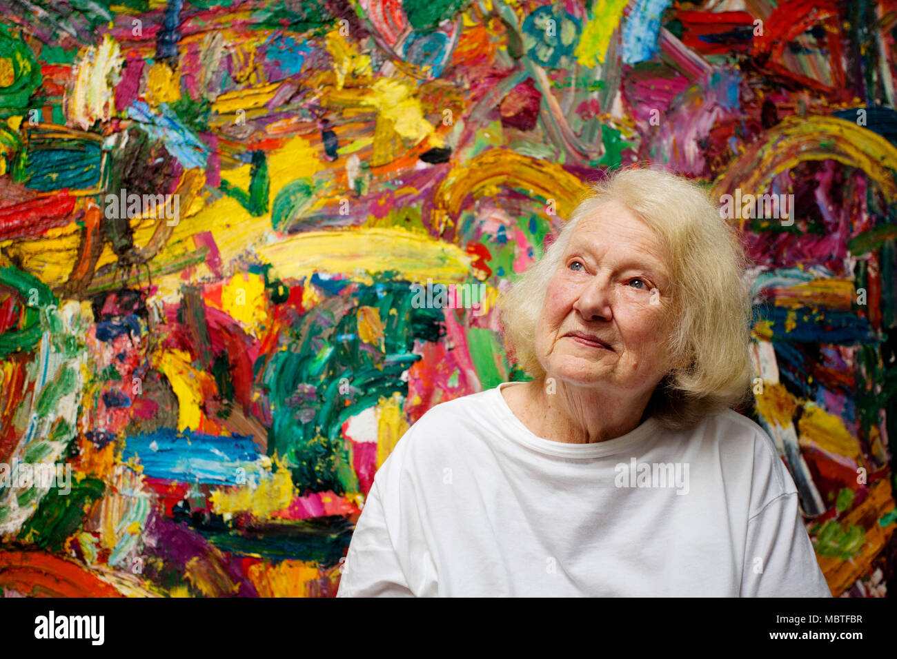 Gillian Ayres, artist, who has died recently Stock Photo