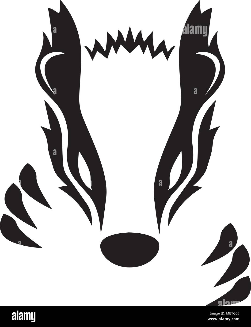 Badger Vector Illustration Stock Vector