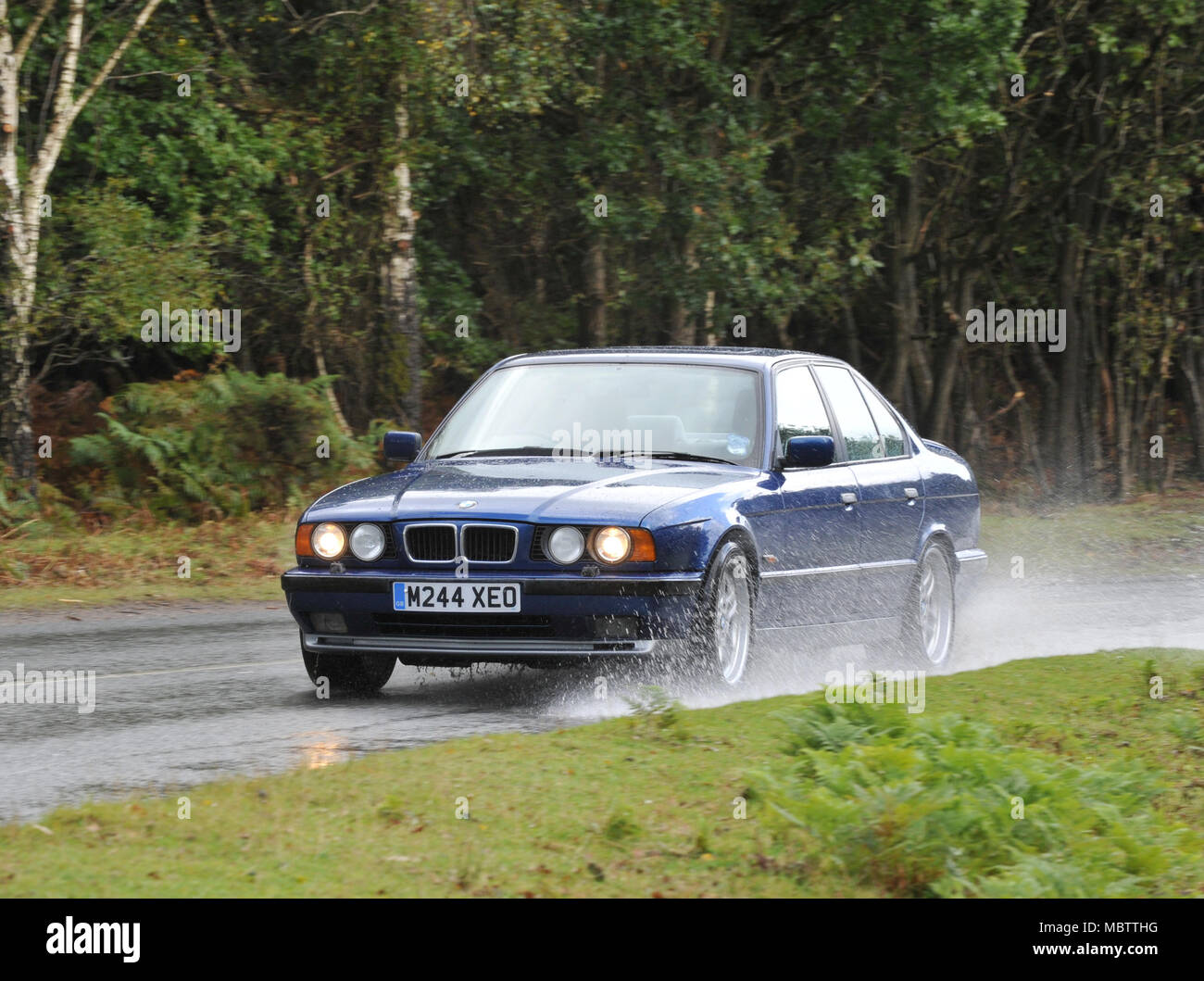 1994 BMW M5, E38 shape and first generation of the M5 series. German super saloon car Stock Photo