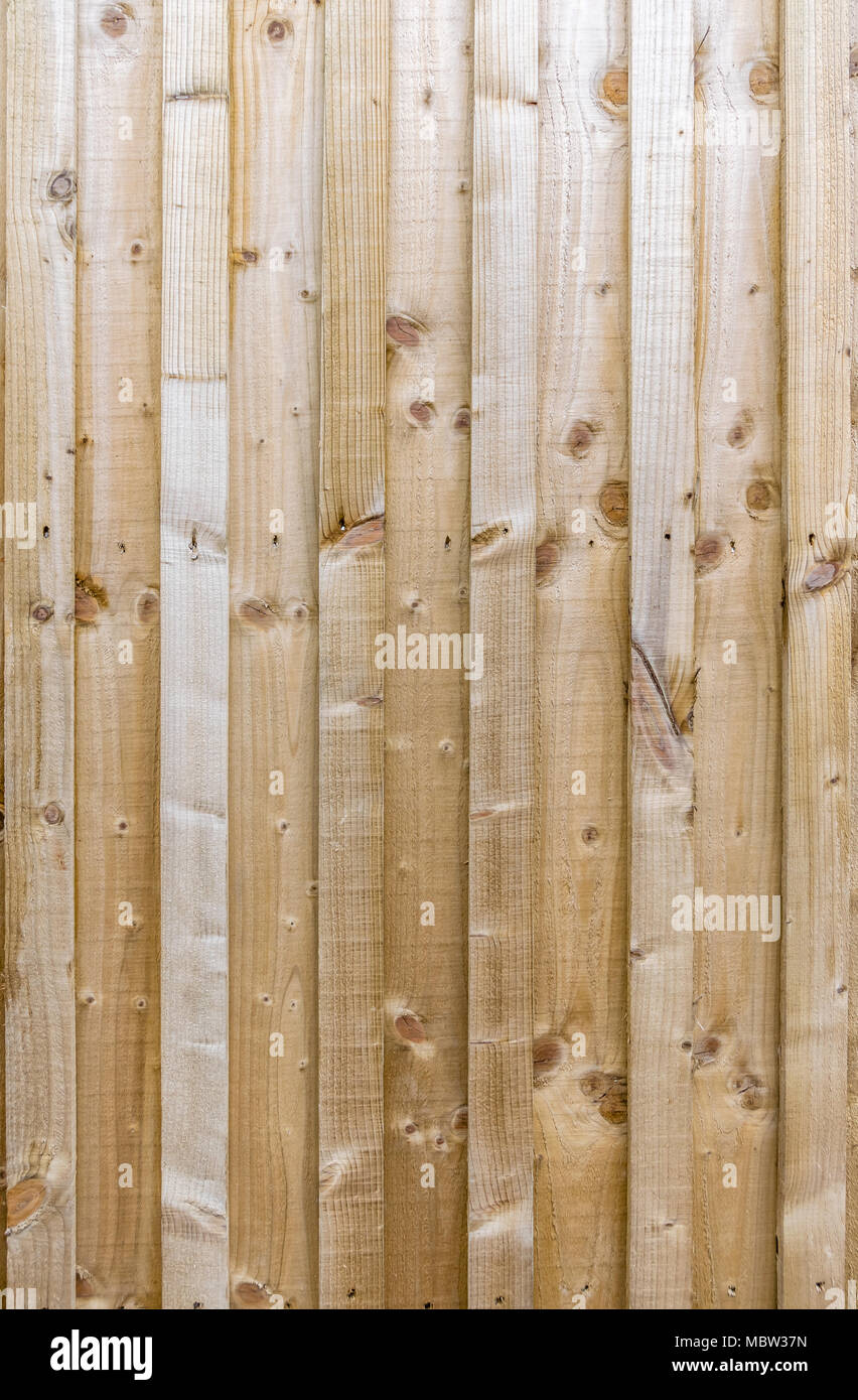 Small plank sectioned fence panel wide background Stock Photo