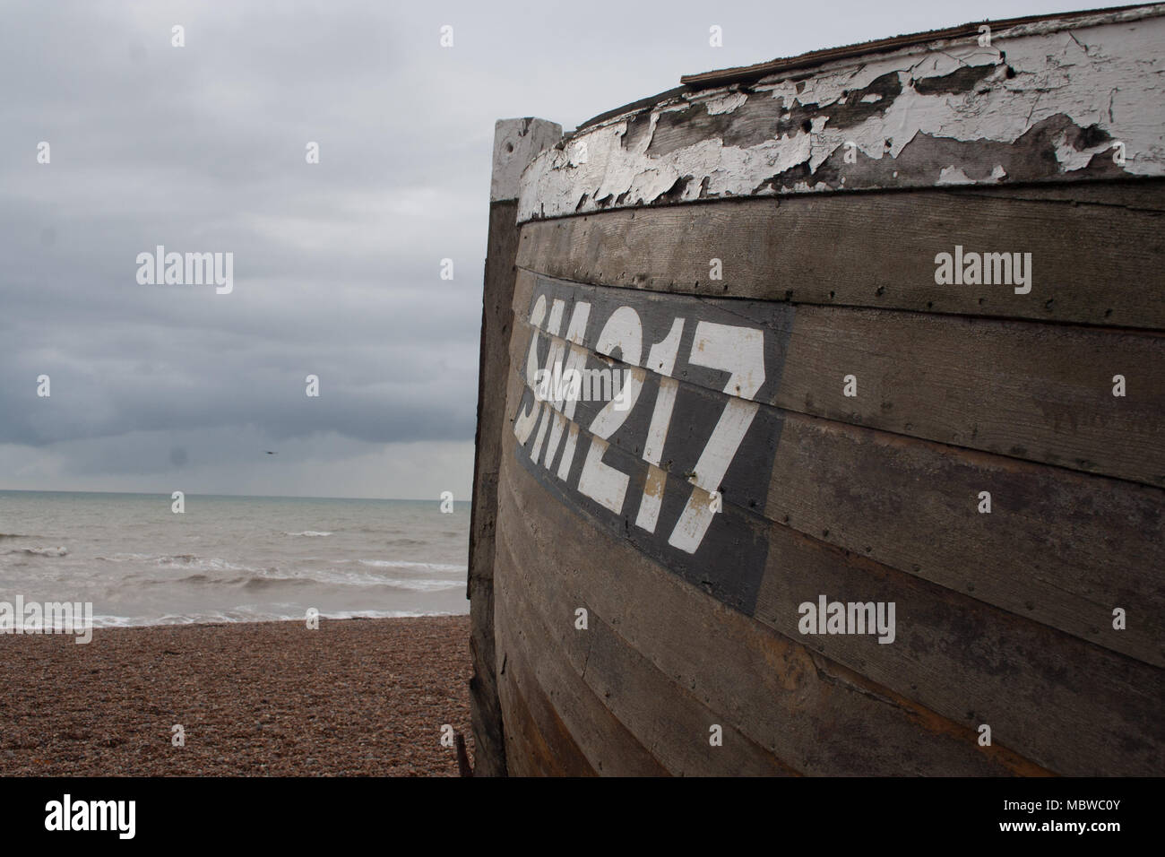 Old wooden rowing boat on hi-res stock photography and images - Alamy