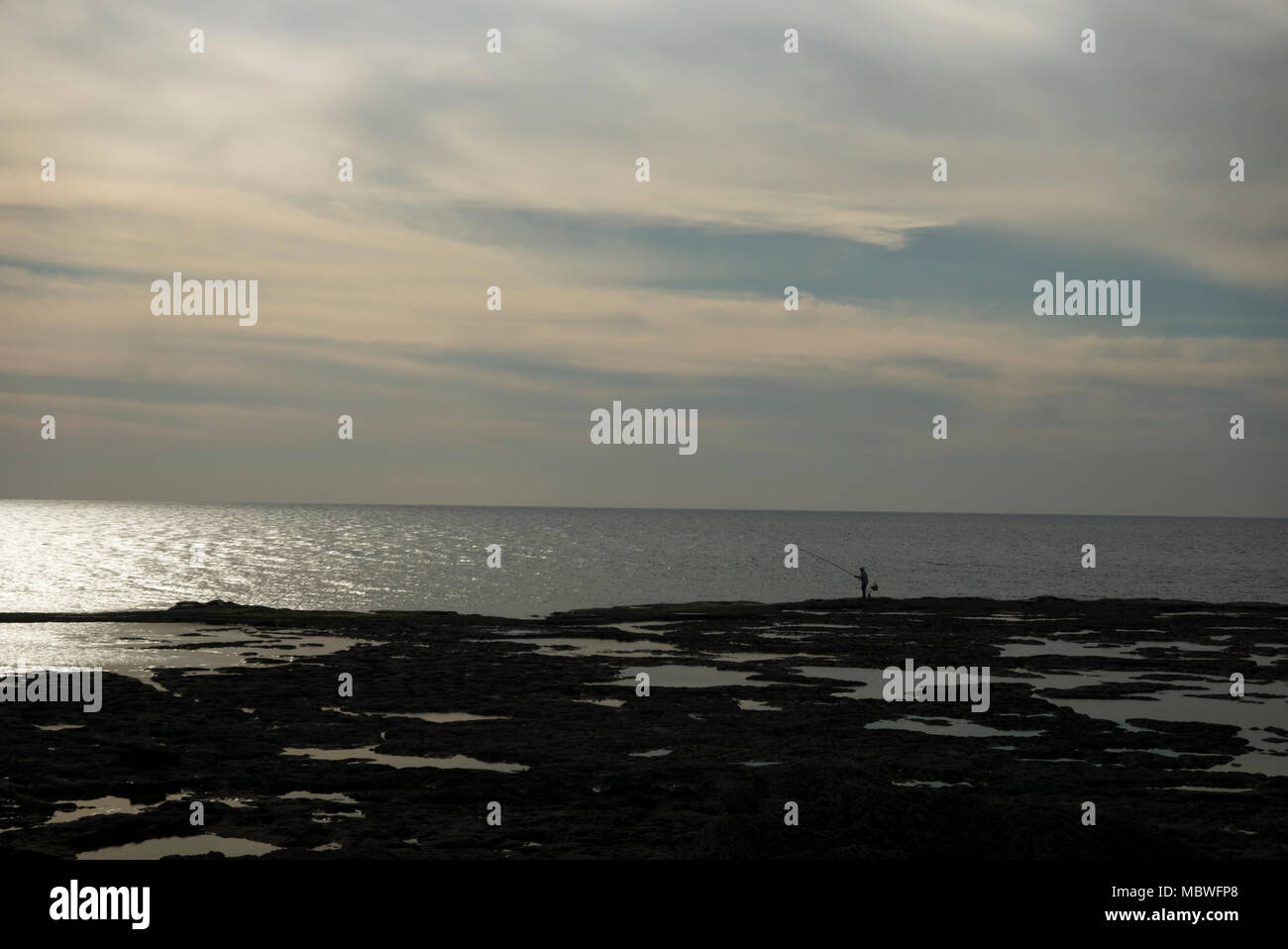An Old Man and The Sea Stock Photo - Alamy