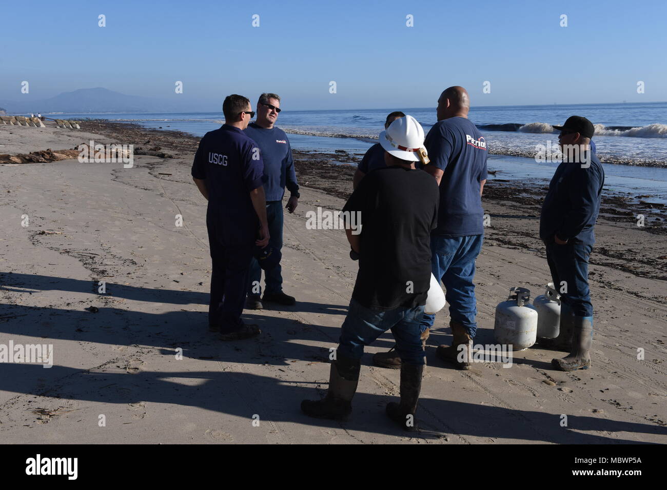 Petty Officer 2nd class Brett Wiedeman, a member of Marine Safety ...