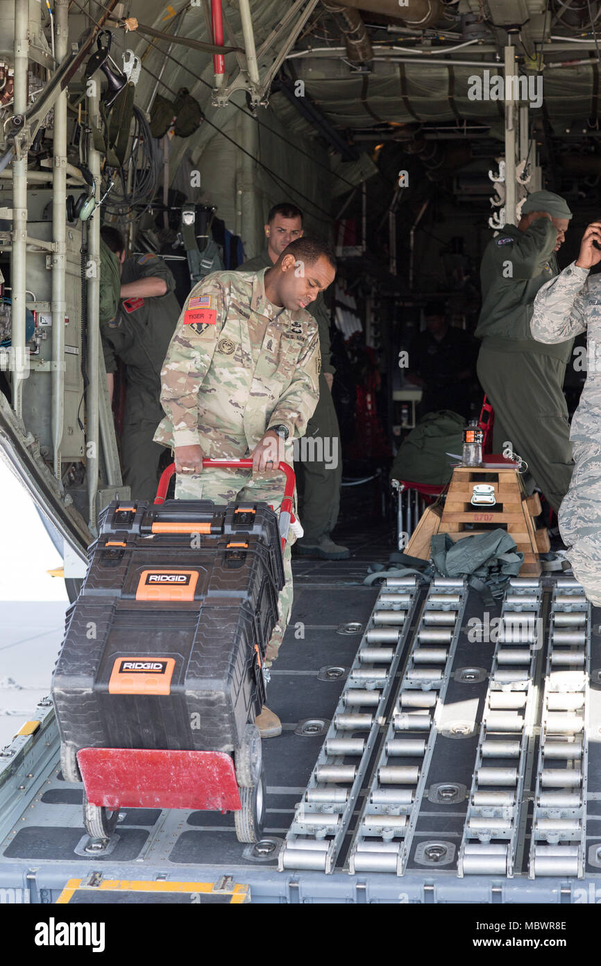 POPE ARMY AIRFIELD, N.C. — A Soldier with the Army's 27th Engineer Battalion (Airborne) rolls