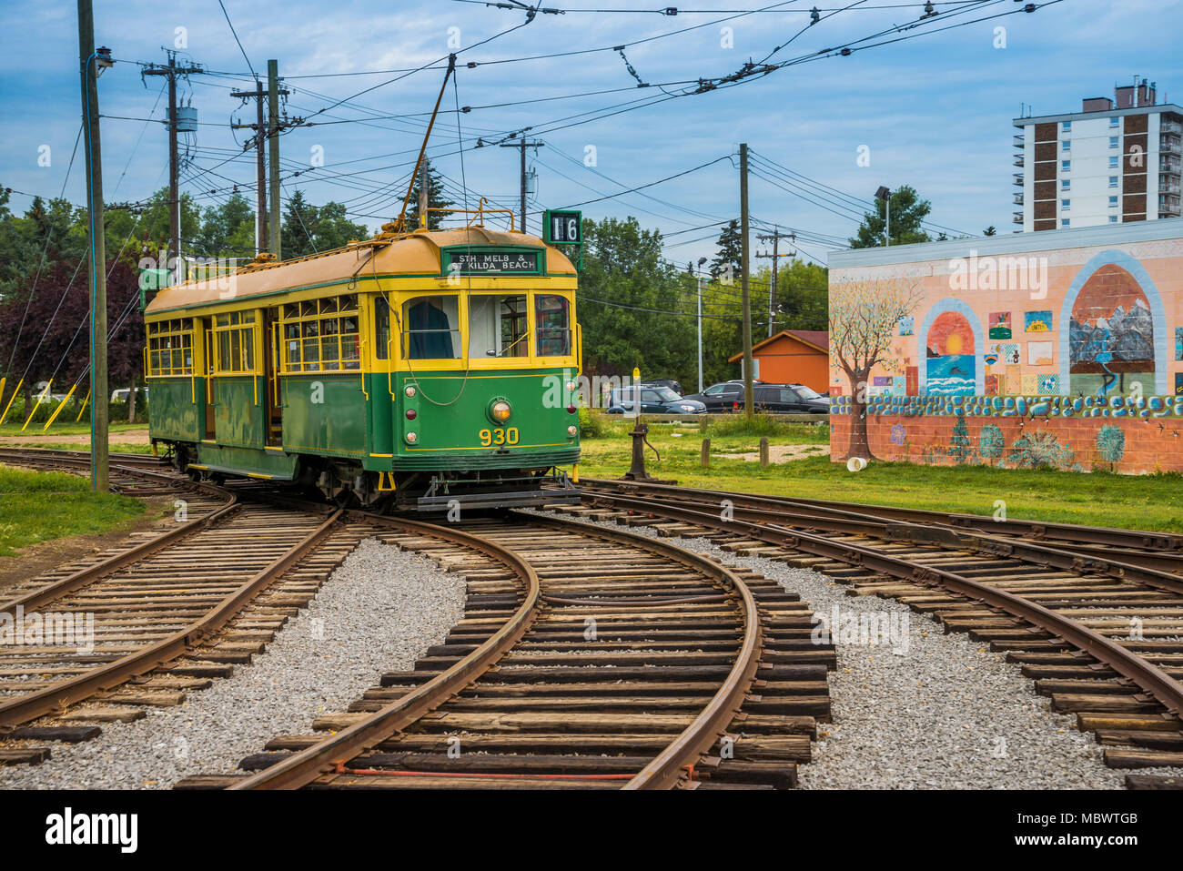 The vintage High Level Bridge Streetcar, Edmonton, Alberta, Canada