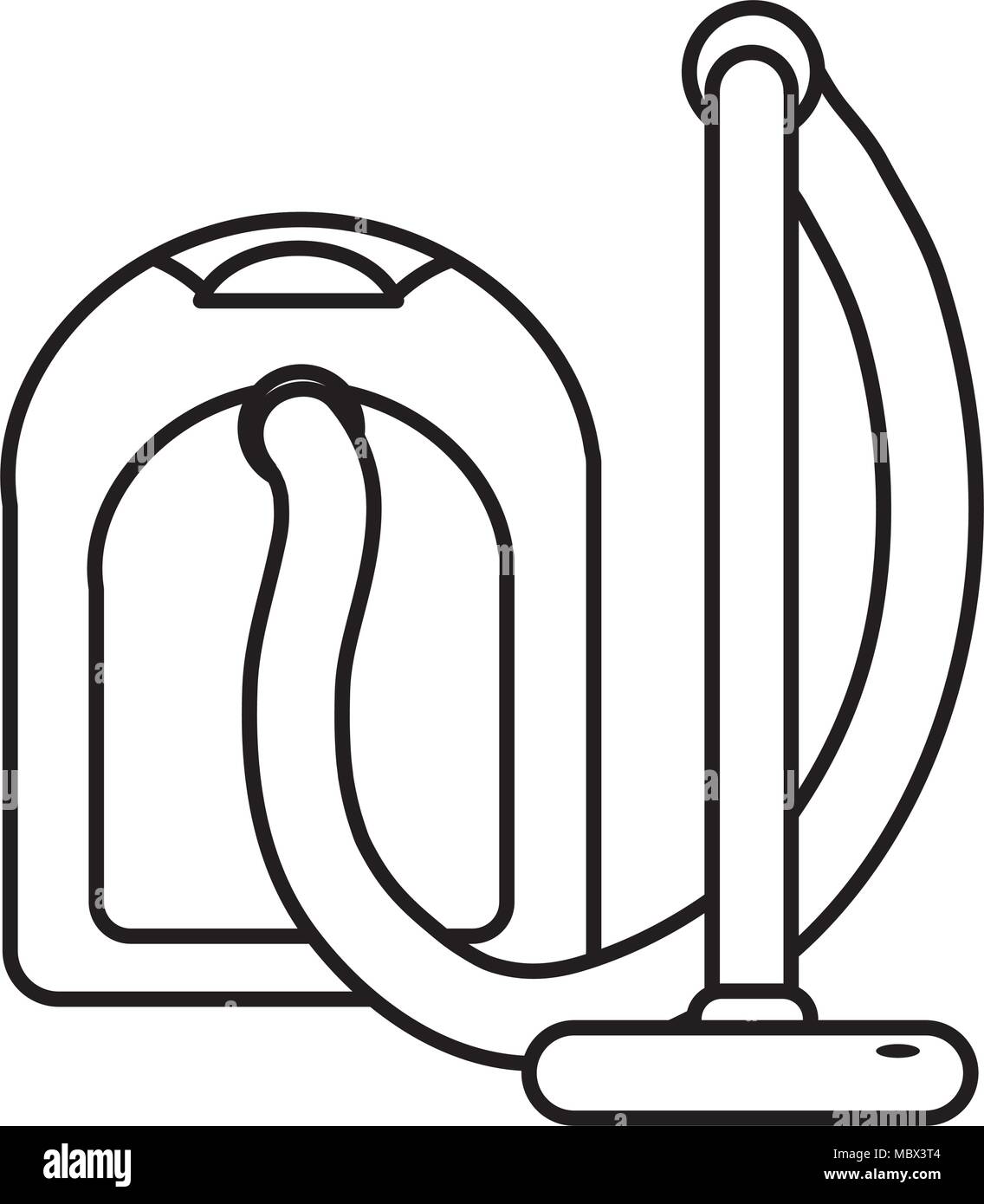 line electric vacuum cleaner floor tool Stock Vector Image & Art Alamy