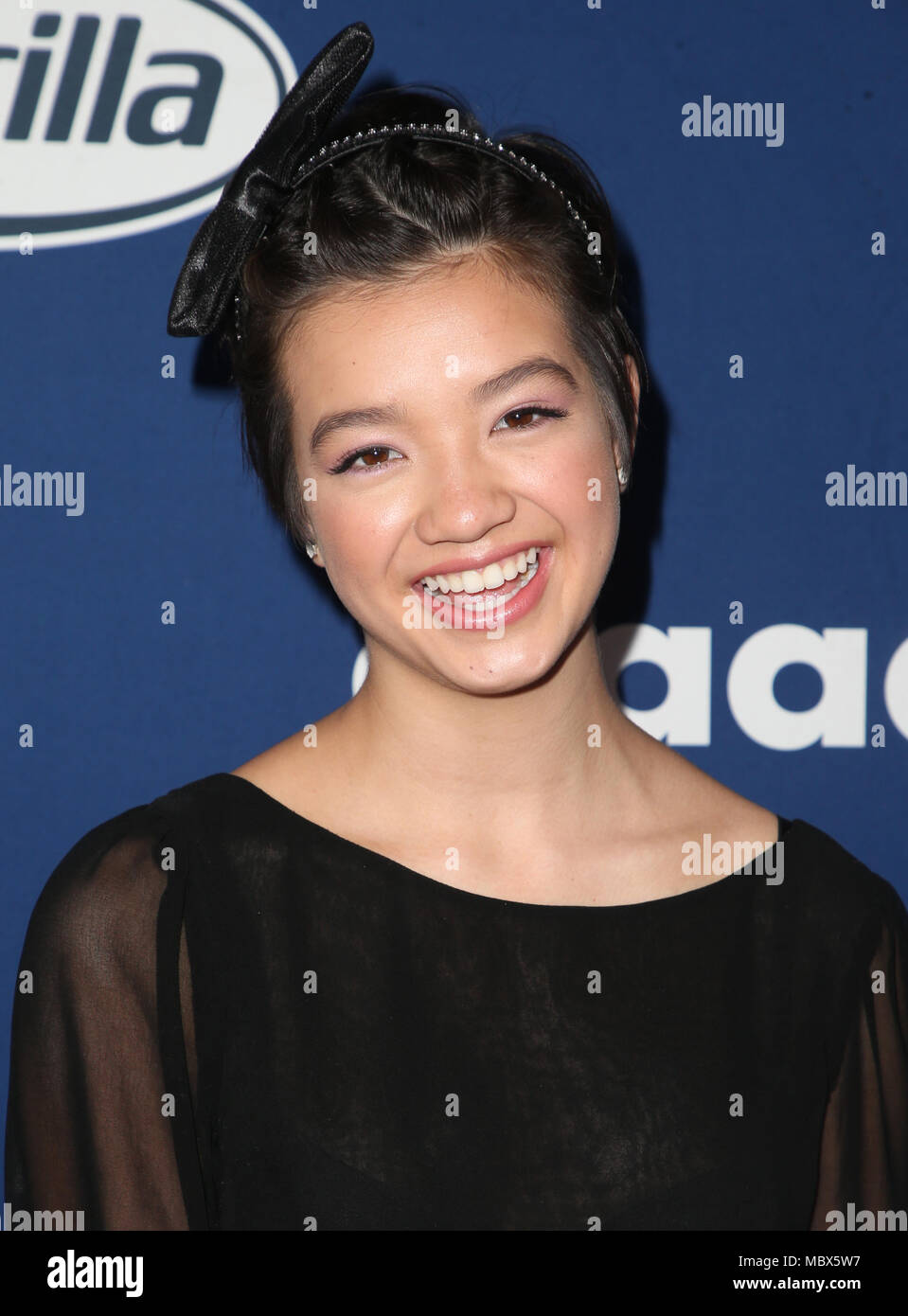 Beverly Hills, Ca. 11th Apr, 2018. Peyton Elizabeth Lee, at the GLAAD Media Awards Rising Stars Luncheon at the The Beverly Hilton in Beverly Hills, California on April 11, 2018. Credit: Faye Sadou/Media Punch/Alamy Live News Stock Photo